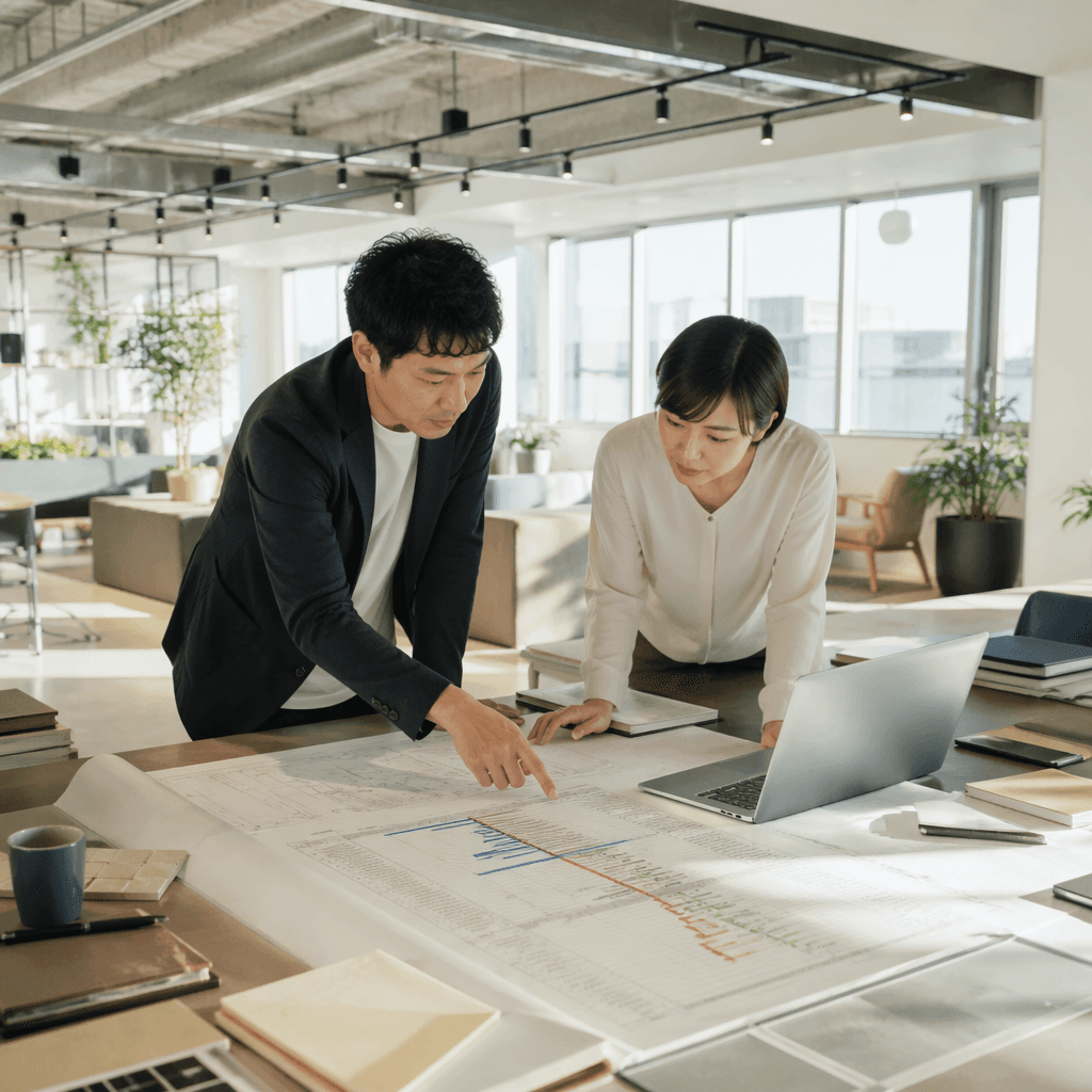オフィス内装工事の工程と期間の目安|計画から引き渡しまで